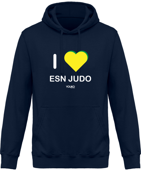 SWEAT SHIRT À CAPUCHE JUDO ADULTE ESN - I LOVE ESN