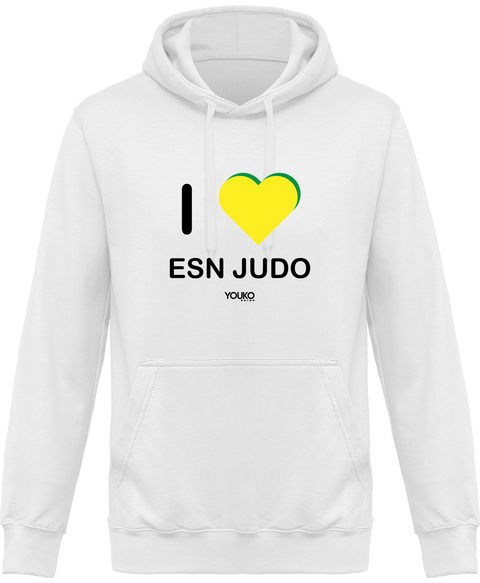 SWEAT SHIRT À CAPUCHE JUDO ADULTE ESN - I LOVE ESN