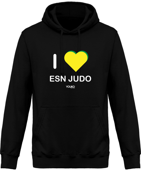 SWEAT SHIRT À CAPUCHE JUDO ADULTE ESN - I LOVE ESN
