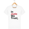 T Shirt Judo Homme Blanc Youko - In Judo We Trust