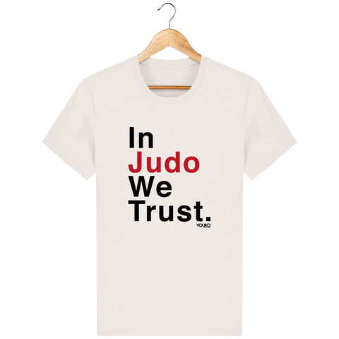 T Shirt Judo Homme Blanc Vintage Youko - In Judo We Trust