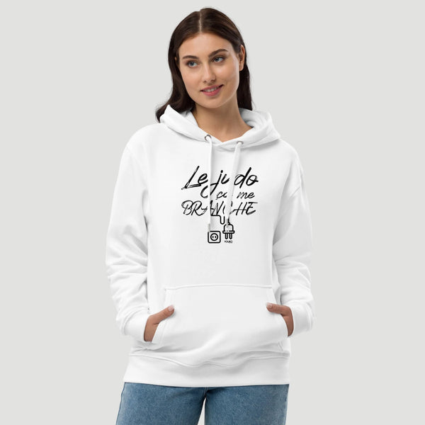 SWEAT SHIRT CAPUCHE FEMME - LE JUDO CA ME BRANCHE Tunetoo