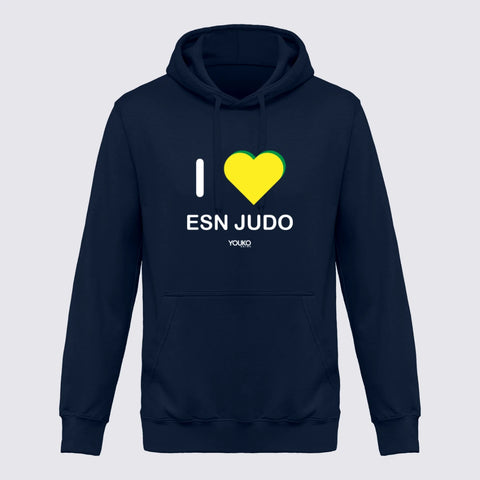 SWEAT SHIRT À CAPUCHE JUDO ADULTE ESN - I LOVE ESN