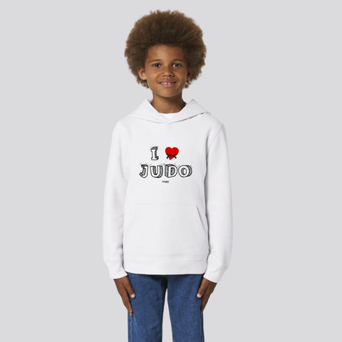 SWEAT SHIRT CAPUCHE KIDS - I LOVE JUDO Tunetoo