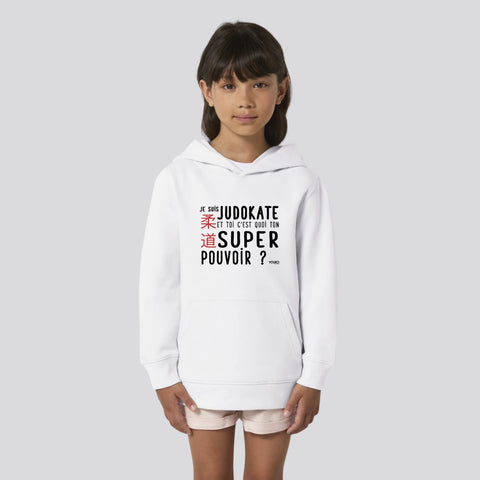 SWEAT SHIRT CAPUCHE KIDS - SUPER POUVOIR (F) Tunetoo