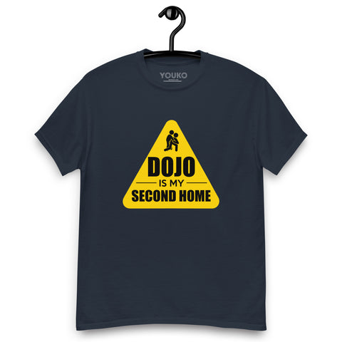 T-shirt judo navy homme, illustration judo is my second home, style lifestyle