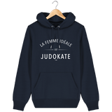 SWEAT SHIRT CAPUCHE FEMME - LA FEMME IDEALE EST JUDOKATE Tunetoo