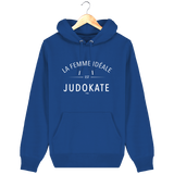 SWEAT SHIRT CAPUCHE FEMME - LA FEMME IDEALE EST JUDOKATE Tunetoo