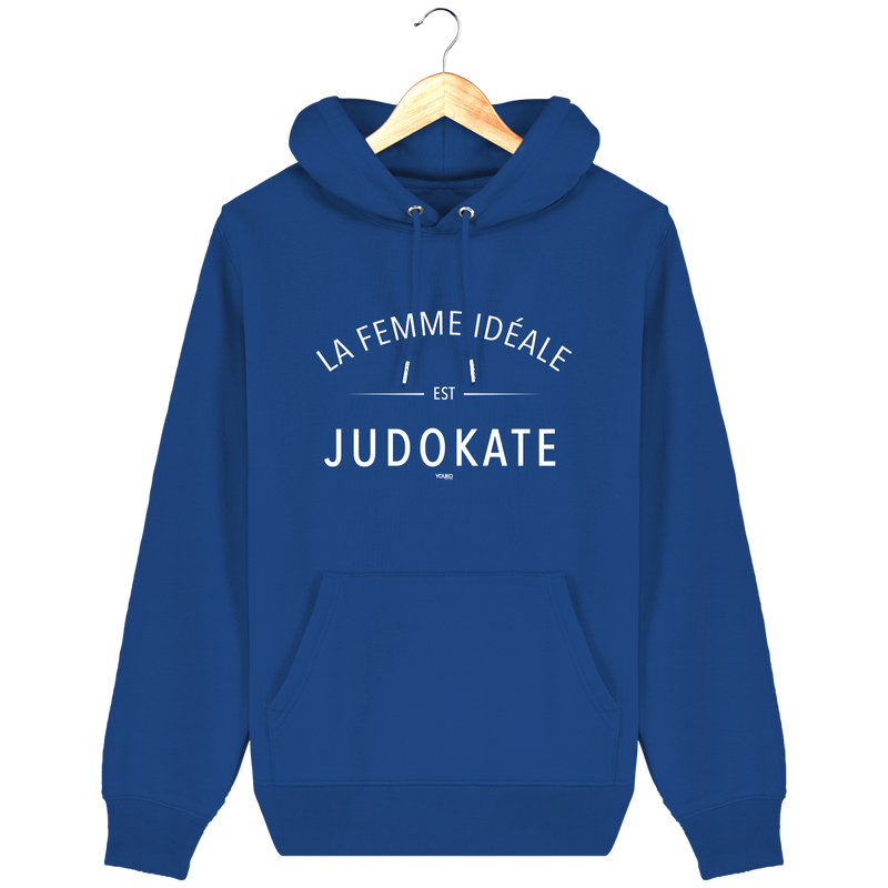 SWEAT SHIRT CAPUCHE FEMME - LA FEMME IDEALE EST JUDOKATE Tunetoo