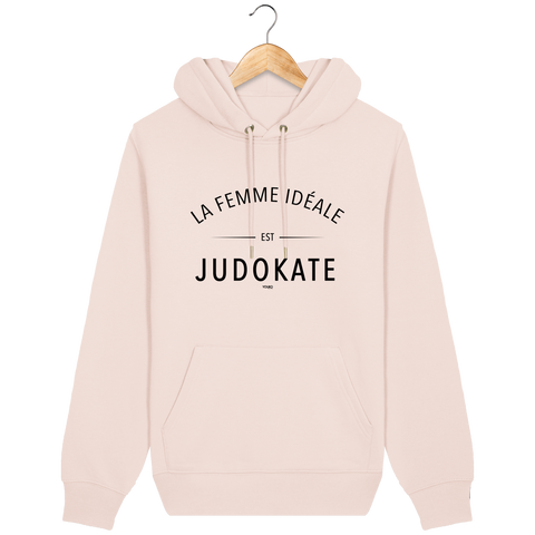 SWEAT SHIRT CAPUCHE FEMME - LA FEMME IDEALE EST JUDOKATE Tunetoo