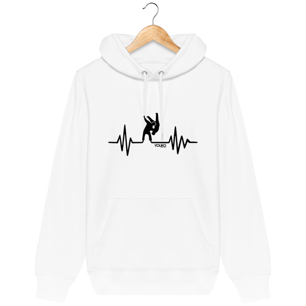 SWEAT SHIRT CAPUCHE FEMME - JUDO HEARTRATE Tunetoo