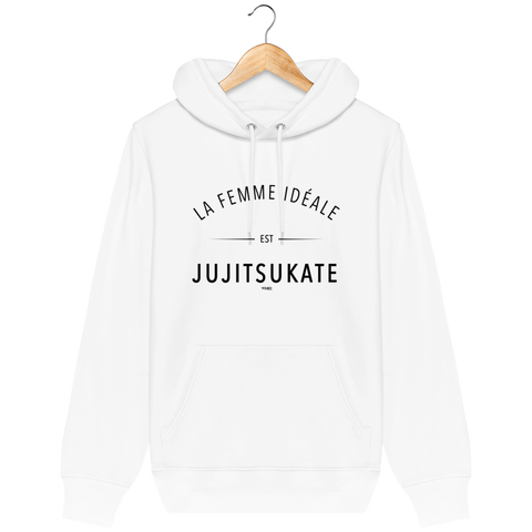 SWEAT SHIRT CAPUCHE FEMME - LA FEMME IDEALE EST JUJITSUKATE Tunetoo