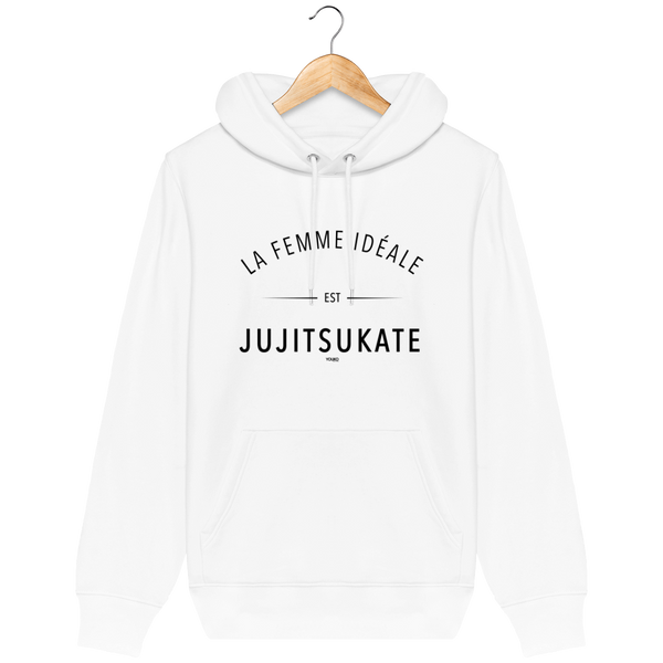 SWEAT SHIRT CAPUCHE FEMME - LA FEMME IDEALE EST JUJITSUKATE Tunetoo
