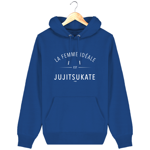 SWEAT SHIRT CAPUCHE FEMME - LA FEMME IDEALE EST JUJITSUKATE Tunetoo