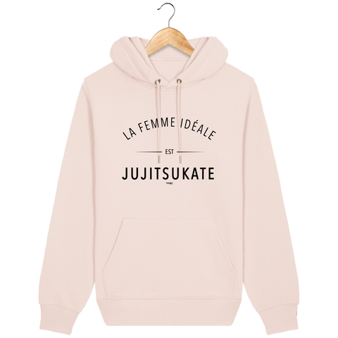 SWEAT SHIRT CAPUCHE FEMME - LA FEMME IDEALE EST JUJITSUKATE Tunetoo