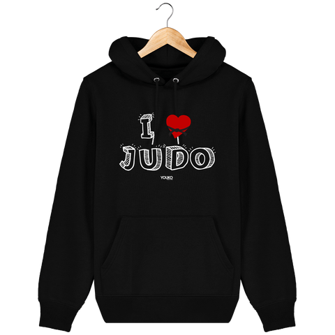 SWEAT SHIRT CAPUCHE FEMME - I LOVE JUDO Tunetoo