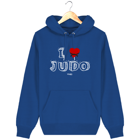 SWEAT SHIRT CAPUCHE FEMME - I LOVE JUDO Tunetoo