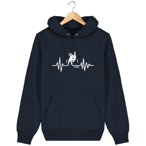 SWEAT SHIRT CAPUCHE HOMME - JUDO HEARTRATE Tunetoo