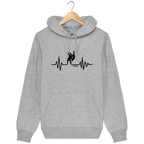 SWEAT SHIRT CAPUCHE HOMME - JUDO HEARTRATE Tunetoo