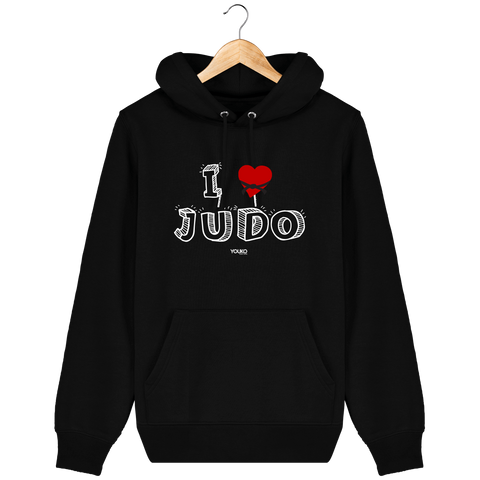 SWEAT SHIRT CAPUCHE HOMME - I LOVE JUDO Tunetoo