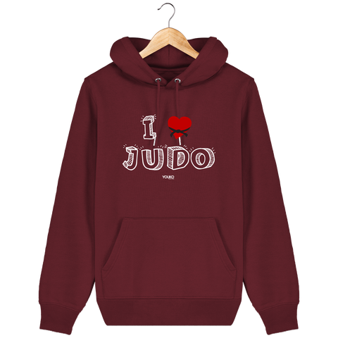 SWEAT SHIRT CAPUCHE HOMME - I LOVE JUDO Tunetoo