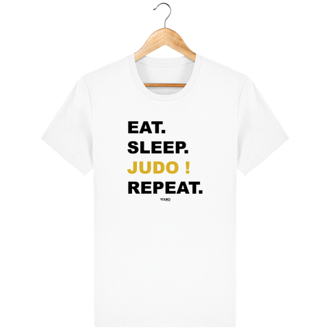 T-SHIRT HOMME - EAT SLEEP JUDO REPEAT Tunetoo