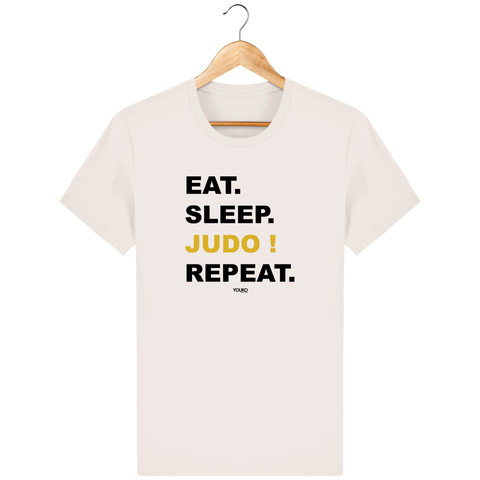 T-SHIRT HOMME - EAT SLEEP JUDO REPEAT Tunetoo
