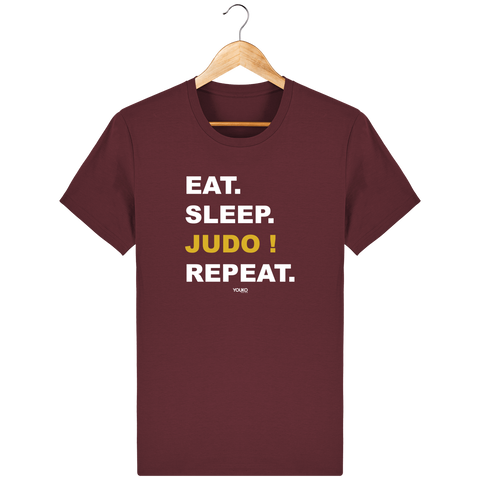 T-SHIRT HOMME - EAT SLEEP JUDO REPEAT Tunetoo