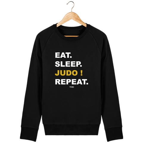 SWEAT-SHIRT HOMME - EAT SLEEP JUDO REPEAT Tunetoo