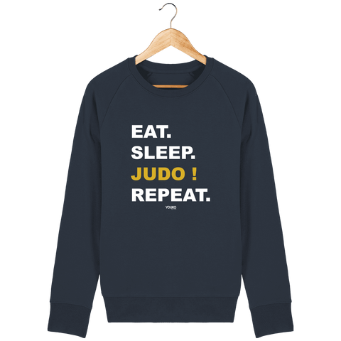 SWEAT-SHIRT HOMME - EAT SLEEP JUDO REPEAT Tunetoo