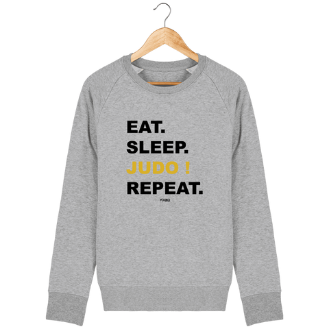 SWEAT-SHIRT HOMME - EAT SLEEP JUDO REPEAT Tunetoo