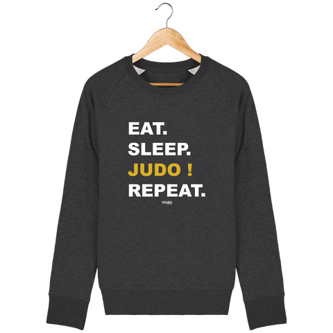 SWEAT-SHIRT HOMME - EAT SLEEP JUDO REPEAT Tunetoo