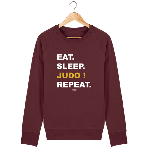 SWEAT-SHIRT HOMME - EAT SLEEP JUDO REPEAT Tunetoo