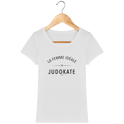 T-SHIRT FEMME - LA FEMME IDEALE EST JUDOKATE youkojudo