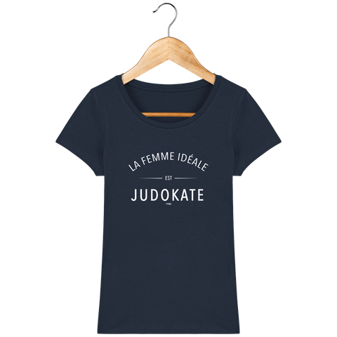 T-SHIRT FEMME - LA FEMME IDEALE EST JUDOKATE youkojudo