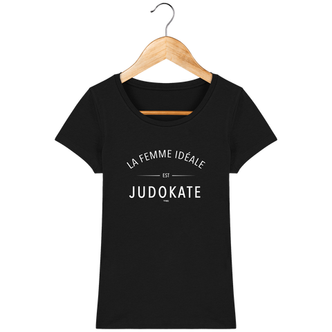 T-SHIRT FEMME - LA FEMME IDEALE EST JUDOKATE youkojudo