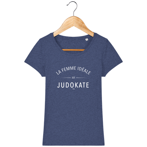 T-SHIRT FEMME - LA FEMME IDEALE EST JUDOKATE youkojudo