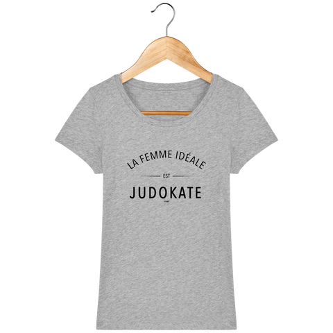 T-SHIRT FEMME - LA FEMME IDEALE EST JUDOKATE youkojudo