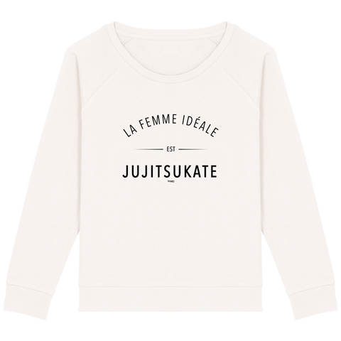 SWEAT-SHIRT FEMME - LA FEMME IDEALE EST JUJITSUKATE Tunetoo
