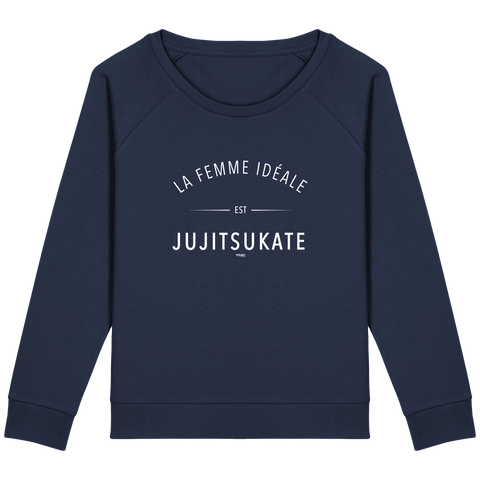 SWEAT-SHIRT FEMME - LA FEMME IDEALE EST JUJITSUKATE Tunetoo