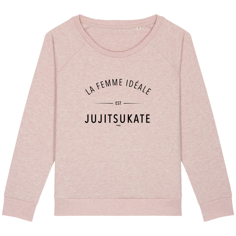 SWEAT-SHIRT FEMME - LA FEMME IDEALE EST JUJITSUKATE Tunetoo