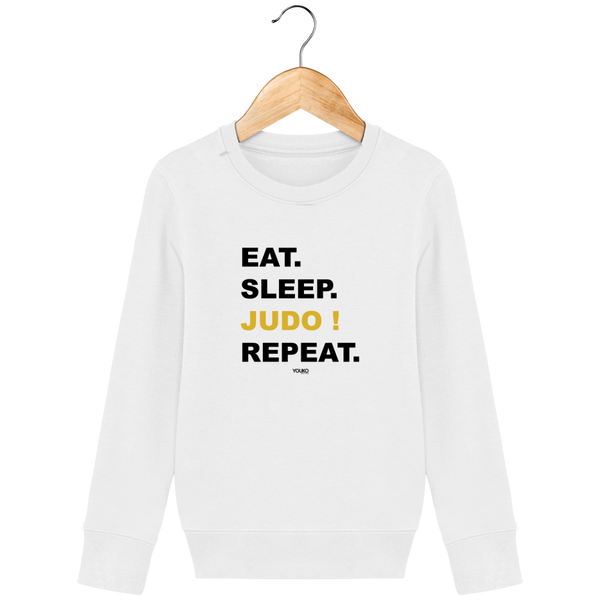 SWEAT SHIRT KIDS - EAT SLEEP JUDO REPEAT Tunetoo