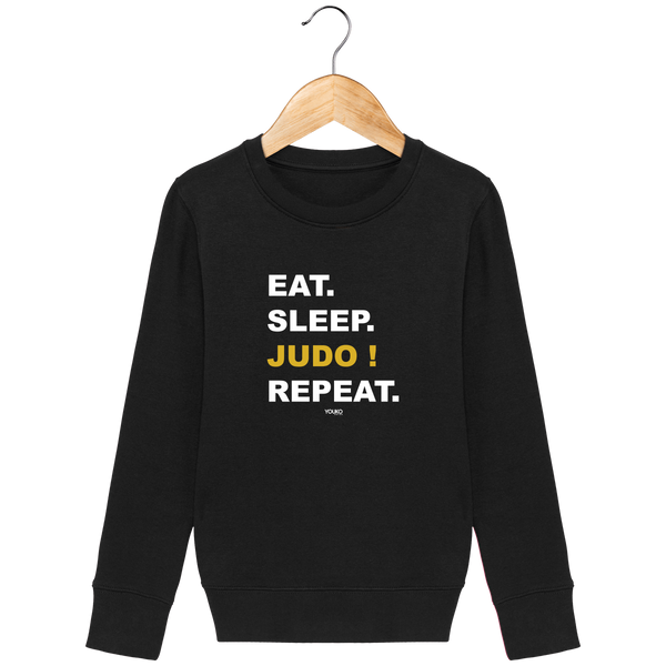 SWEAT SHIRT KIDS - EAT SLEEP JUDO REPEAT Tunetoo