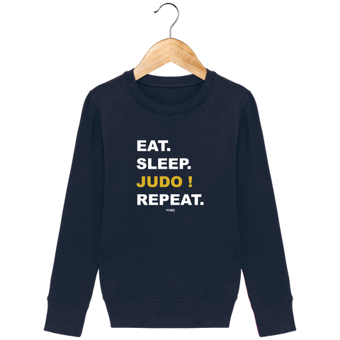 SWEAT SHIRT KIDS - EAT SLEEP JUDO REPEAT Tunetoo