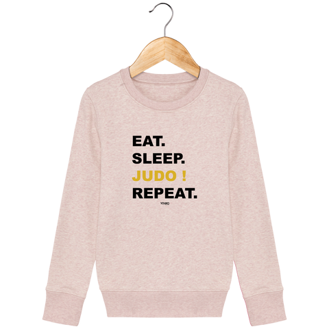 SWEAT SHIRT KIDS - EAT SLEEP JUDO REPEAT Tunetoo