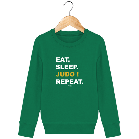 SWEAT SHIRT KIDS - EAT SLEEP JUDO REPEAT Tunetoo