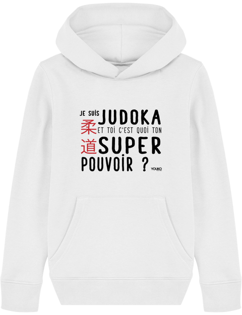 SWEAT SHIRT CAPUCHE KIDS - SUPER POUVOIR (G) Tunetoo