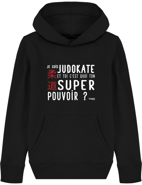 SWEAT SHIRT CAPUCHE KIDS - SUPER POUVOIR (F) Tunetoo