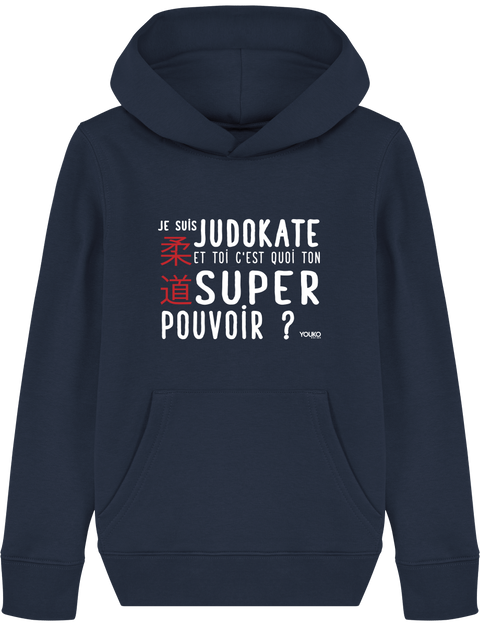 SWEAT SHIRT CAPUCHE KIDS - SUPER POUVOIR (F) Tunetoo