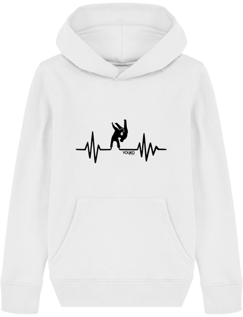 SWEAT SHIRT CAPUCHE KIDS - JUDO HEARTRATE Tunetoo